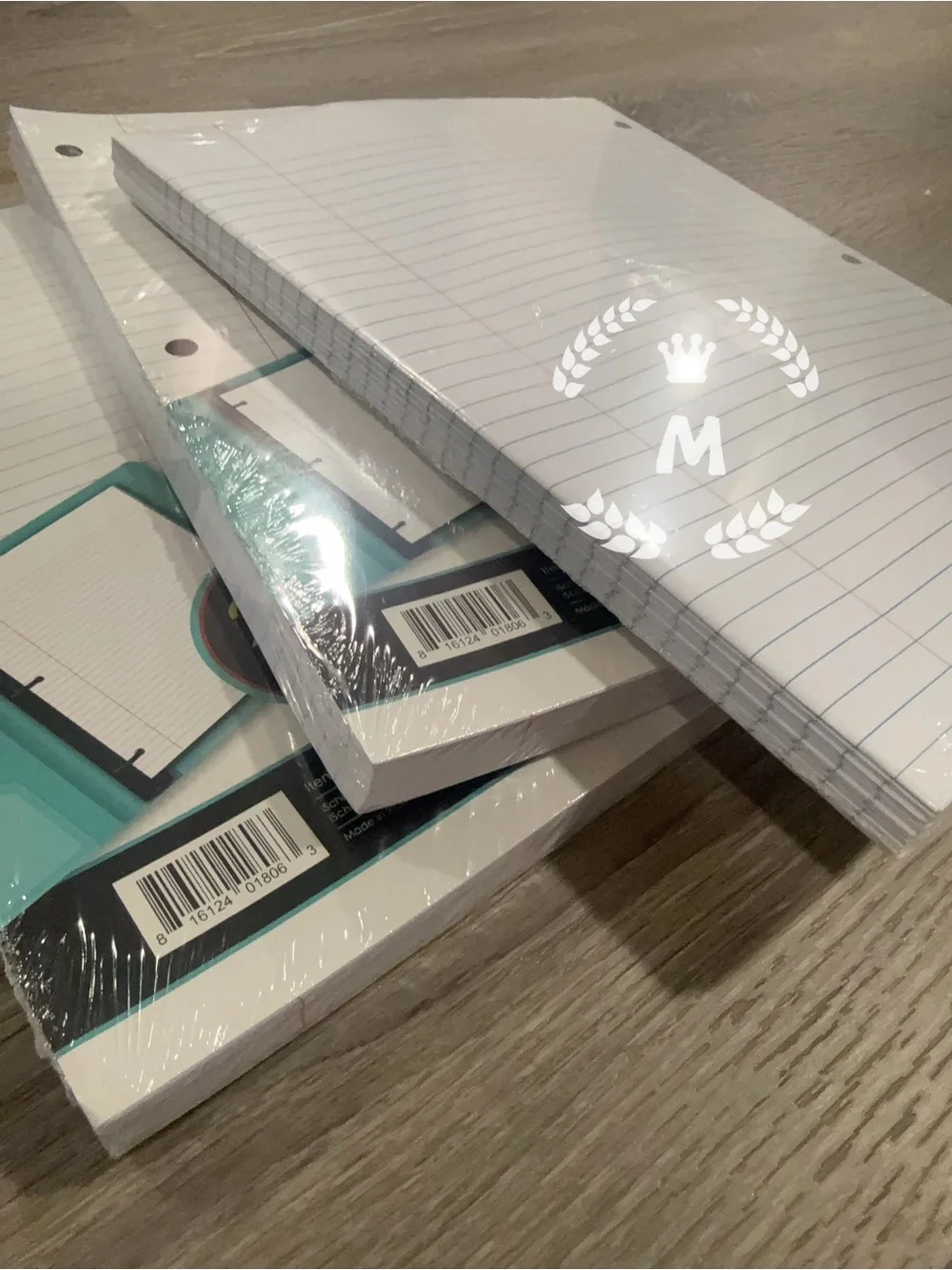 IScholar College-Ruled Filler Paper 3 Hole Punch 10.5x8in 200 Sheets X 3 Pack